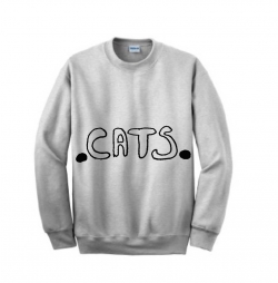 cats crewneck sweatshirt