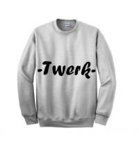 twerk crewneck sweatshirt font 4